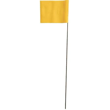 Blackburn Flag Marking Flag, Vinyl, 30 in L., 100 PK 230W STD YEL